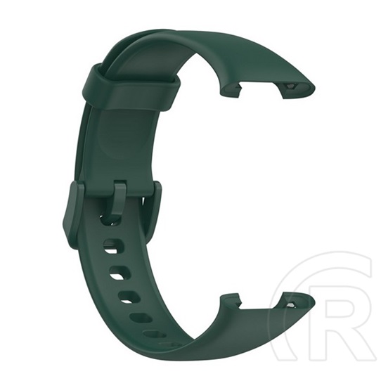 Devia Xiaomi Mi Band 7 Pro deluxe sport pótszíj (egyedi méret, szilikon, állítható) sötétzöld