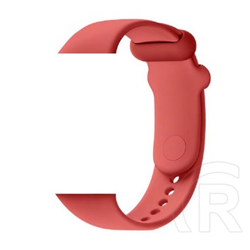 Devia Xiaomi Redmi Watch 4 deluxe sport pótszíj (egyedi méret, szilikon, állítható) piros