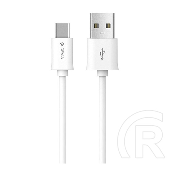 Devia adatkábel (usb - type-c, 10w, gyorstöltő, 100cm) fehér