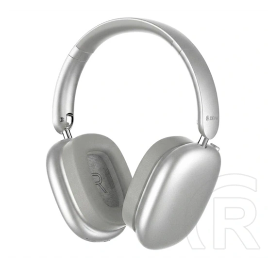 Devia earbass pro2 bluetooth fejhallgató sztereo (v5.2, aktív zajszűrő, összehajtható, 3.5mm jack aljzat) ezüst