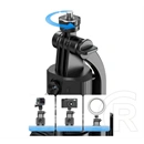 Devia es086c17 szelfibot (univerzális, 360°, tripod állvány, állítható, bluetooth távkioldó, 70cm, 6.7" méretig) fekete