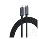 Devia extreme adatkábel (type-c - type-c, 240w, pd gyorstöltő, 100cm, cipőfűző) fekete