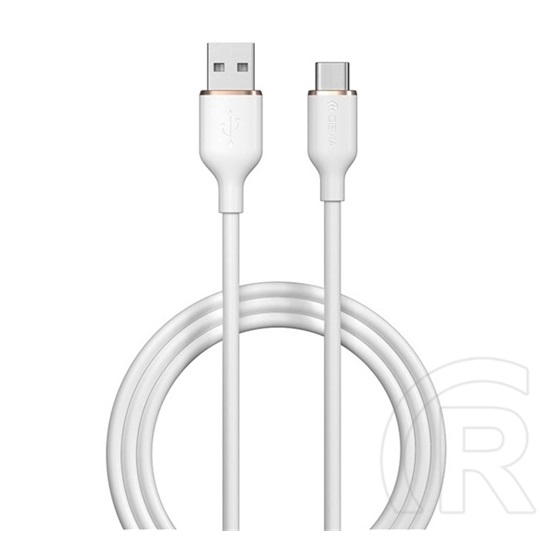 Devia jelly adatkábel (usb -type-c, 2.4a, gyorstöltő, 120cm) fehér
