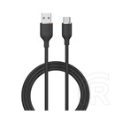 Devia jelly adatkábel (usb -type-c, 2.4a, gyorstöltő, 120cm) fekete