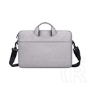 Devia justyle kézitáska álló laptop/notebook/tablet (univerzális, textil, kézpánt, 13-14.2" méret) sötétszürke