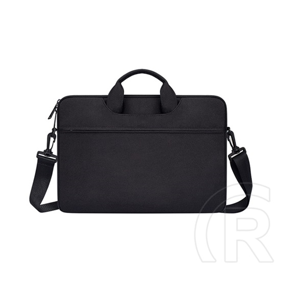 Devia justyle kézitáska álló laptop/notebook/tablet (univerzális, textil, kézpánt, 15-16.2" méret) fekete