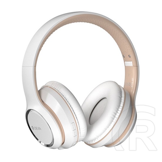 Devia kintone bluetooth fejhallgató sztereo (v5.2, mikrofon, zajszűrő, összehajtható) fehér