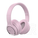 Devia kintone bluetooth fejhallgató sztereo (v5.2, mikrofon, zajszűrő, összehajtható) rózsaszín