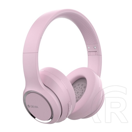 Devia kintone bluetooth fejhallgató sztereo (v5.2, mikrofon, zajszűrő, összehajtható) rózsaszín