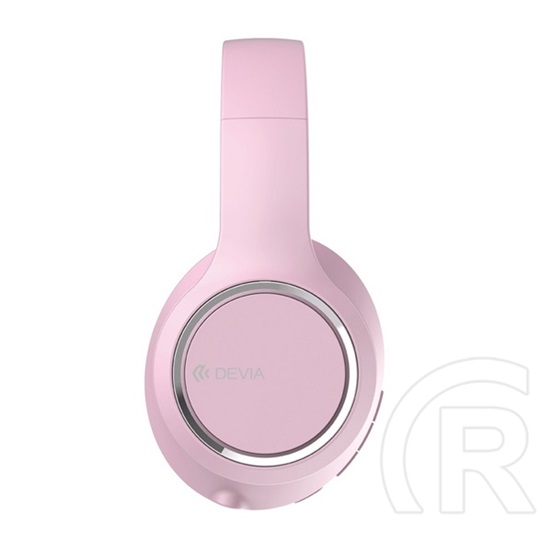 Devia kintone bluetooth fejhallgató sztereo (v5.2, mikrofon, zajszűrő, összehajtható) rózsaszín