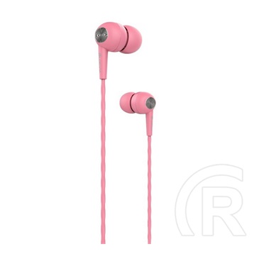 Devia kintone fülhallgató sztereo (3.5mm jack, mikrofon, felvevő gomb) rózsaszín