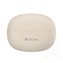 Devia lite4 em426 bluetooth fülhallgató sztereo (v5.3, tws, fülre csíptethető, mikrofon + töltőtok) bézs