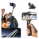 Devia pro2 szelfibot (univerzális, 360°, tripod állvány, állítható, bluetooth távkioldó, 64cm, 4.7-6.7" méret) fekete