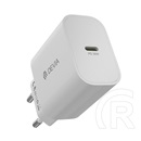 Devia smart hálózati töltő type-c aljzat (30w, gan, pd gyorstöltő) fehér
