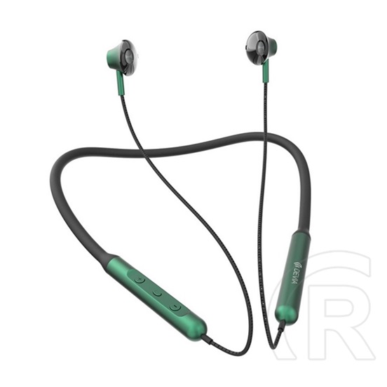 Devia smart v2 bluetooth fülhallgató sztereo (v5.0, tws, mikrofon, nyakba akasztható, sport) fekete / zöld