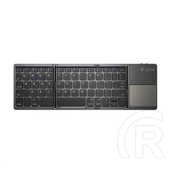 Devia ultra1 bluetooth billentyűzet (univerzális, qwerty, angol nyelvű, számbillentyűzet, összehajtható) sötétszürke