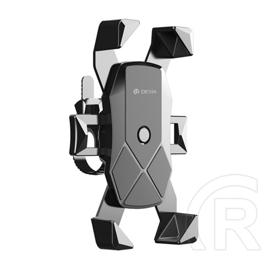 Devia voyager kerékpáros és motoros telefontartó (kormányra rögzíthető, forgatható, univerzális, 4.7 - 6" méret) fekete