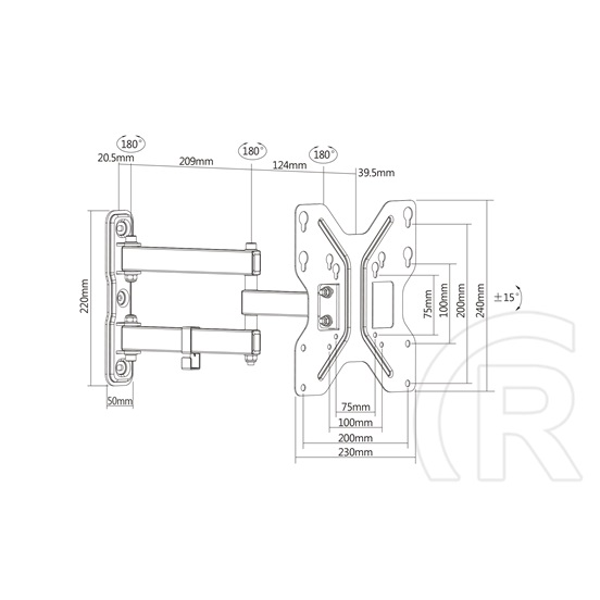 Digitus 3D Universal TV/Monitor Mount up