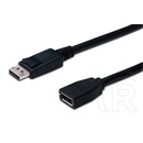 Digitus DisplayPort hosszabbító kábel (M/F, fekete, 2 m)