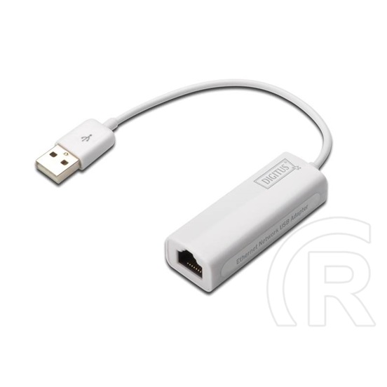 Digitus USB 2.0 - 10/100 Mbps Ethernet adapter (fehér)