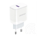 Dudao a20eu hálózati töltő usb aljzat (18w, pd gyorstöltő 3.0) fehér