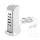 Dudao a5eu hálózati töltő állomás (5xUSB-A aljzat, 25 W, fehér)
