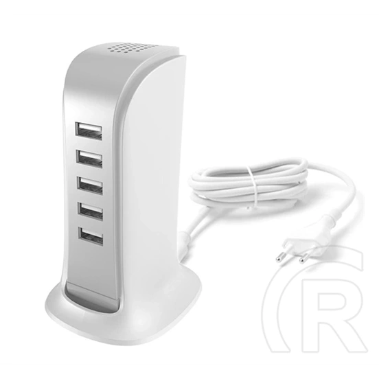 Dudao a5eu hálózati töltő állomás (5xUSB-A aljzat, 25 W, fehér)