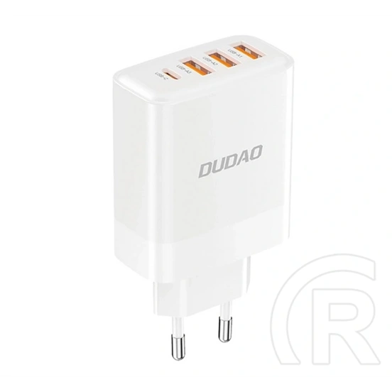 Dudao a5heu hálózati töltő 3 usb+type-c aljzat (20w, pd gyorstöltő 3.0) fehér