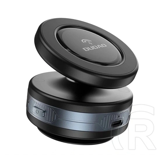Dudao f24max autós tartó (15w, wireless, műszerfalra, szélvédőre, tapadókorongos, mágneses) fekete