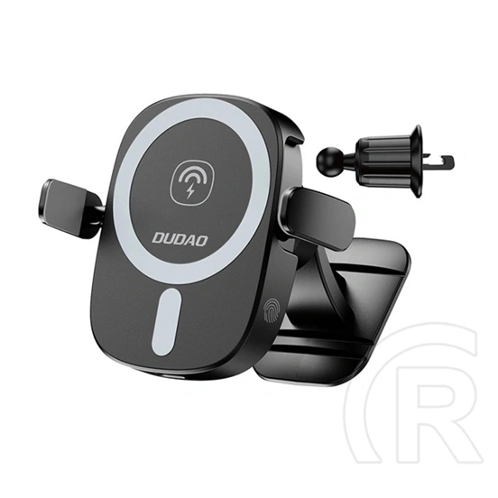 Dudao fw11 autós tartó (15w, wireless, műszerfalra, szellőzőre, 360°, mágneses) fekete