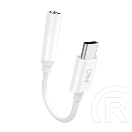 Dudao l16cpro audió kábel (3.5mm jack - type-c, aux, 10cm) fehér