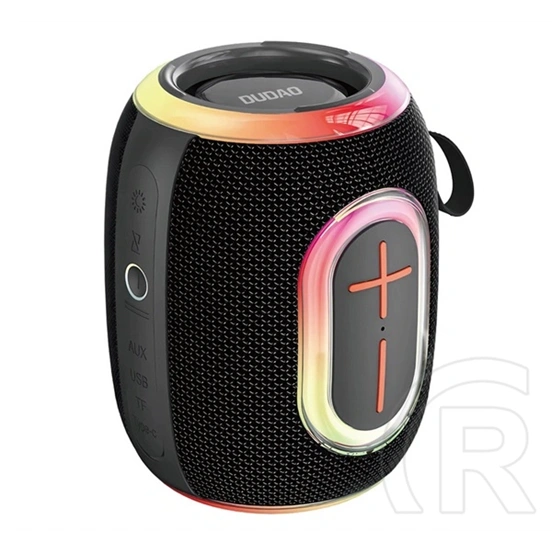 Dudao y22 bluetooth hordozható hangszóró (v5.3, 80w, aux kimenet, rgb) fekete
