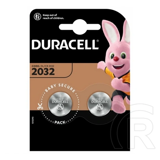 Duracell gombelem (cr2032, 3v, lítium) 2db/csomag