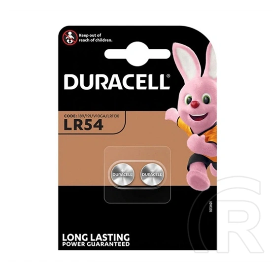 Duracell gombelem (lr54, 1.5v, alkáli) 2db/csomag