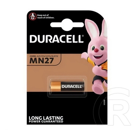 Duracell tartós elem (a27, lr27, 12v, alkáli) 1db/csomag