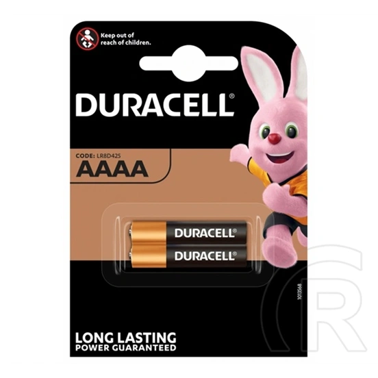 Duracell tartós elem (aaaa, lr61, 1.5v, alkáli) 2db/csomag