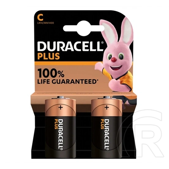 Duracell tartós elem (c, lr14, 1.5v, alkáli) 2db/csomag
