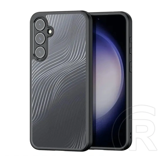Dux Ducis Aimo szilikon telefonvédő (ütésálló, kameravédő, matt, hullám, fekete)