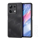 Dux Ducis Aimo szilikon telefonvédő (ütésállóság, kameravédő, matt, hullám, fekete)