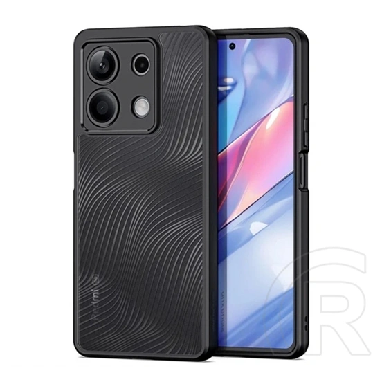 Dux Ducis Aimo szilikon telefonvédő (ütésállóság, kameravédő, matt, hullám, fekete)