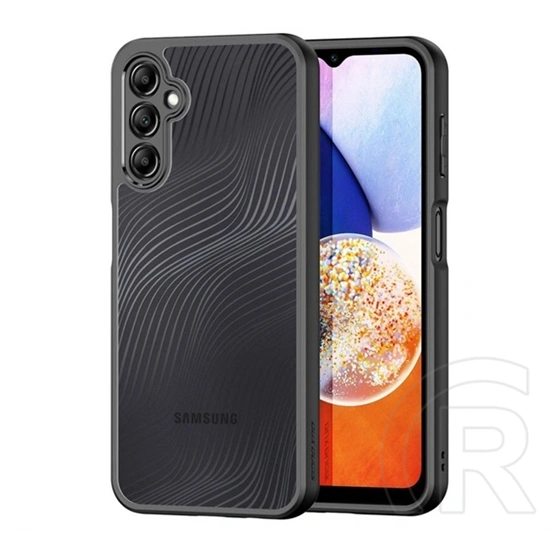 Dux Ducis Aimo szilikon telefonvédő (ütésállóság, kameravédő, matt, hullám, fekete)
