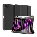 Dux Ducis Apple Ipad Pro 13 (2024) domo, bőr hatású (aktív flip, trifold, asztali tartó, ceruza tartó) fekete