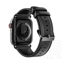 Dux Ducis Apple Watch 38/40mm bőr pótszíj (fekete)