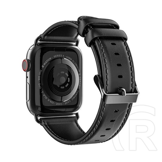 Dux Ducis Apple Watch 38/40mm bőr pótszíj (fekete)