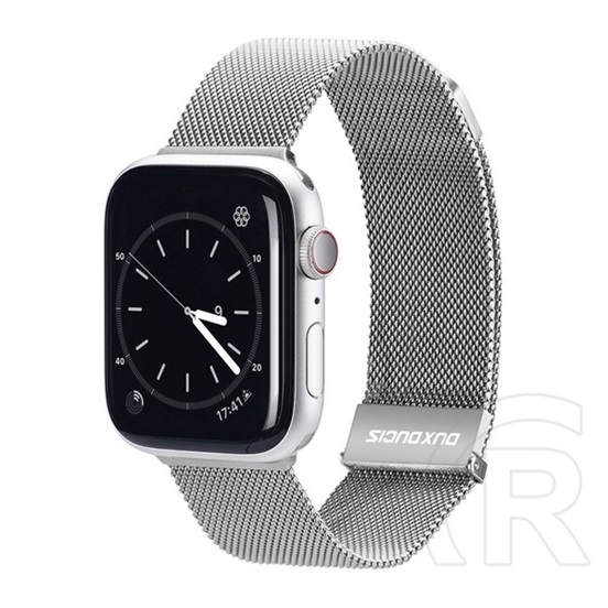 Dux Ducis Apple Watch Series 7 41mm pótszíj (egyedi méret, alumínium, milánói, mágneses zár) ezüst
