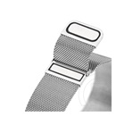 Dux Ducis Apple Watch Series 7 41mm pótszíj (egyedi méret, alumínium, milánói, mágneses zár) ezüst