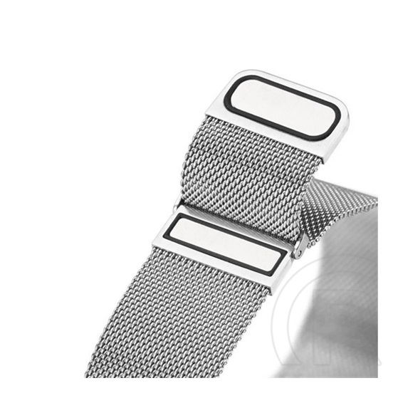 Dux Ducis Apple Watch Series 7 41mm pótszíj (egyedi méret, alumínium, milánói, mágneses zár) ezüst