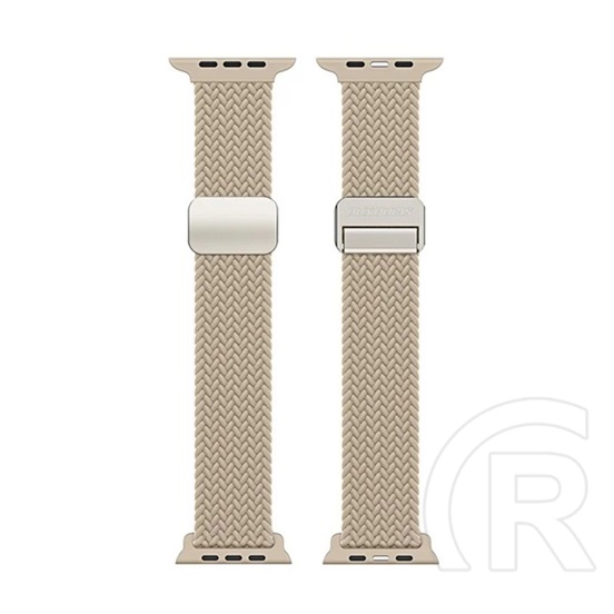 Dux Ducis Apple Watch Series 9 41mm mixture pro pótszíj (egyedi méret, nylon, mágneses) bézs