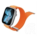 Dux Ducis Apple Watch Series SE 3 40mm  ym szövet pótszíj (egyedi méret, kicsi, mágneses) narancssárga