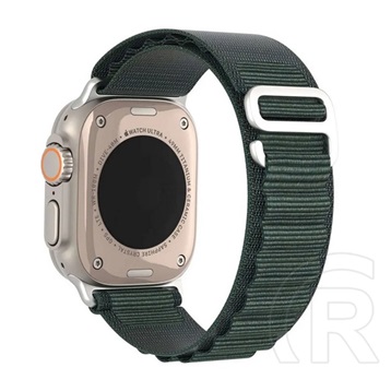 Dux Ducis Apple Watch Ultra 2 49mm gs pótszíj (egyedi méret, textil, állítható) világoszöld